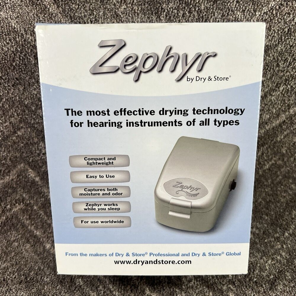Zephyr By Dry & Store Hearing Aid Dryer Cochlear Ear Monitors